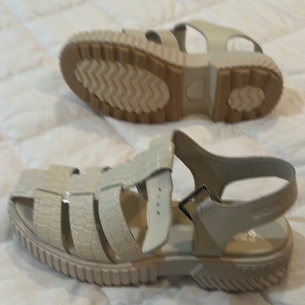 Beige Strappy Sandals